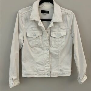 Kut from the Kloth White Denim Jacket